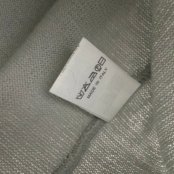 Natan Knitwear Metallic Gray Merino Wool Sweater - Picture 4 of 5